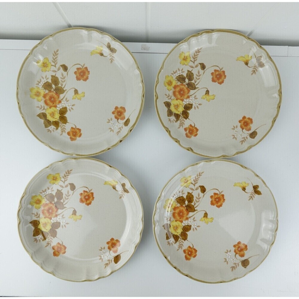 Mikasa Salad Plates Autumn Flower Interludes Pattern